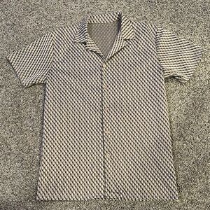 Geometric Patterned Short Sleeve Shirt
